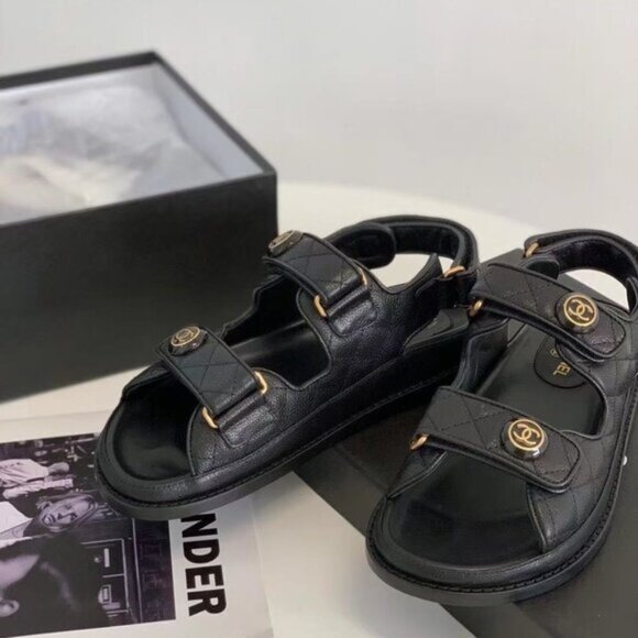 NWT CHANEL Gate Dad Sandals